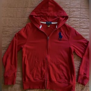 Ralph Lauren red hoodie
